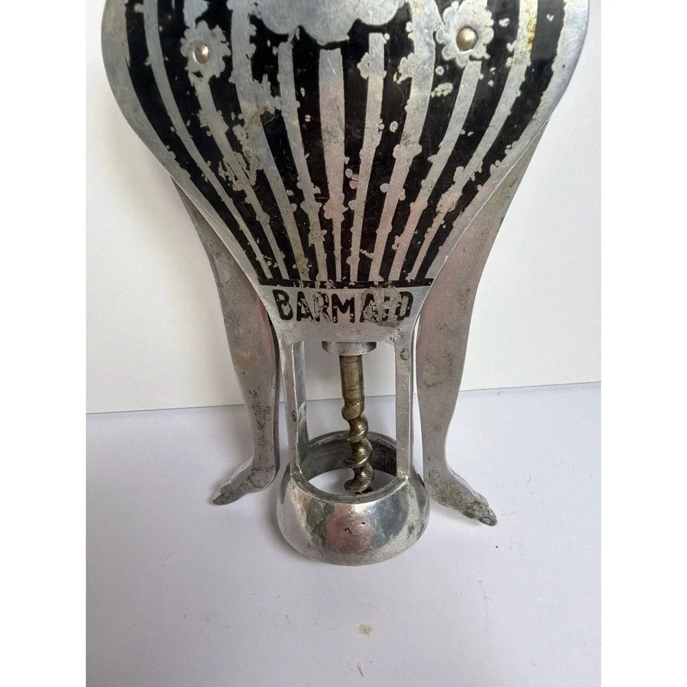 Vintage Italy Metal Barmaid Figural Corkscrew/bottle Opener Kitchen Accessory Ma
